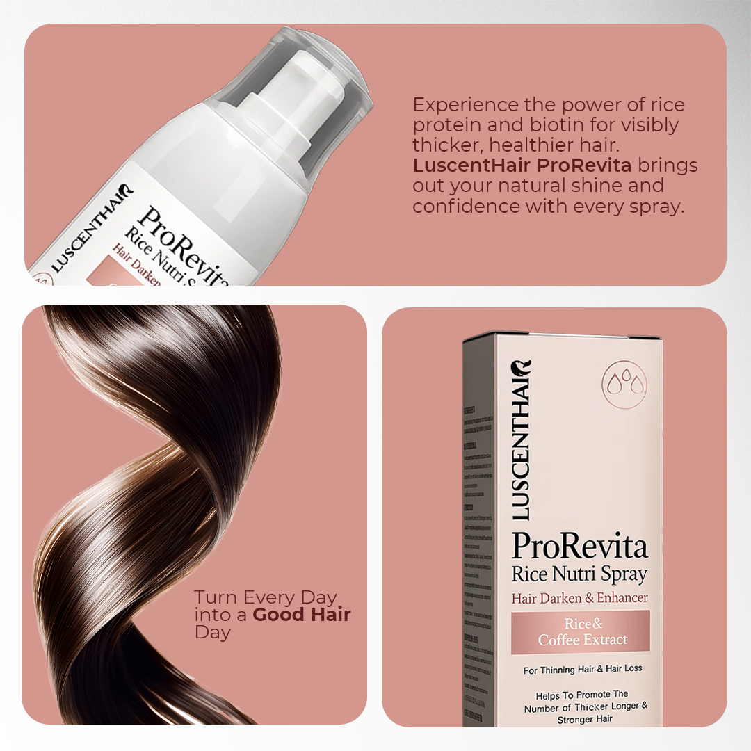 LuscentHair ProRevita Rice Nutri Hair Spray | Most Women Notice Thicker, Fuller Hair in Just a Few Weeks!