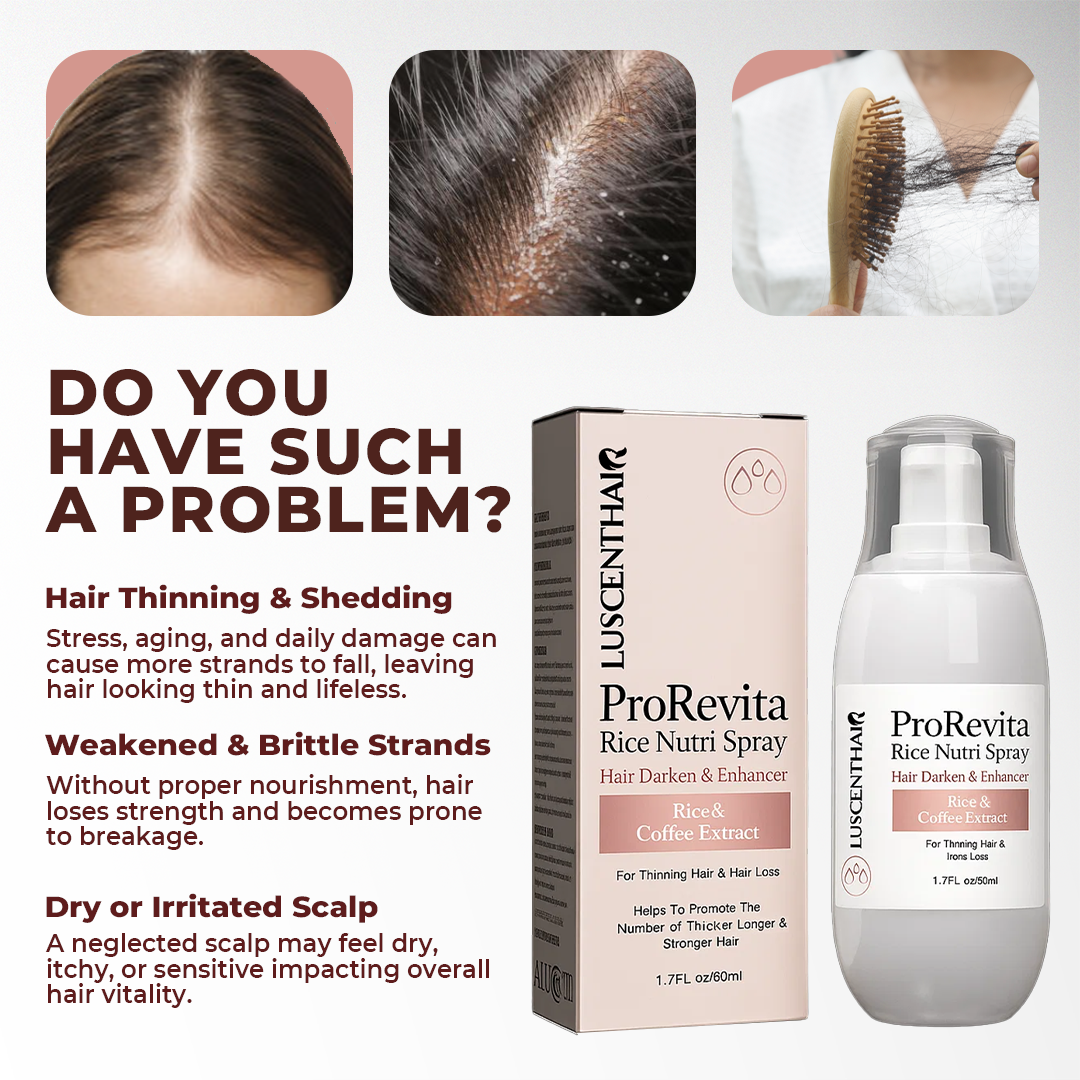 LuscentHair ProRevita Rice Nutri Hair Spray | Most Women Notice Thicker, Fuller Hair in Just a Few Weeks!