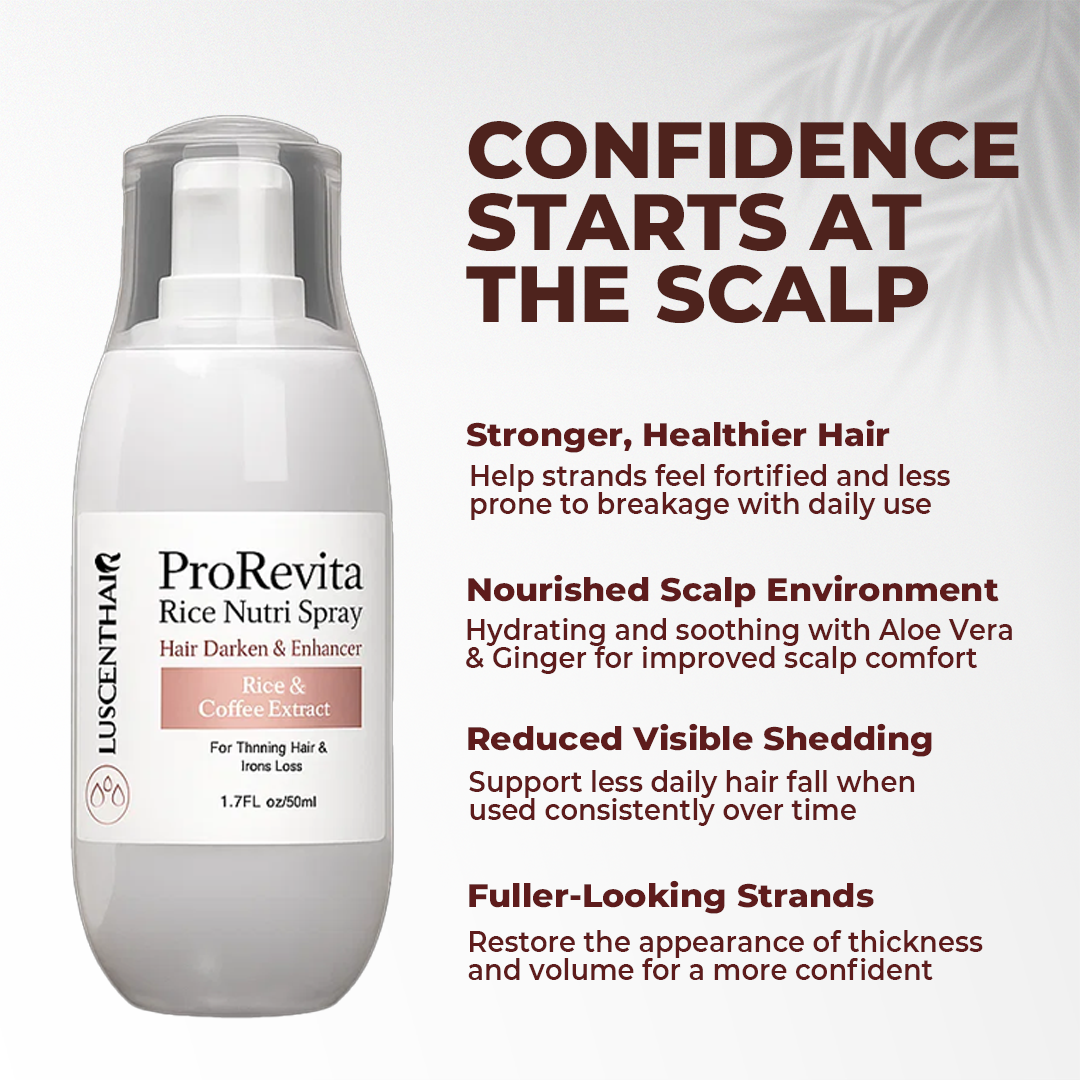 LuscentHair ProRevita Rice Nutri Hair Spray | Most Women Notice Thicker, Fuller Hair in Just a Few Weeks!
