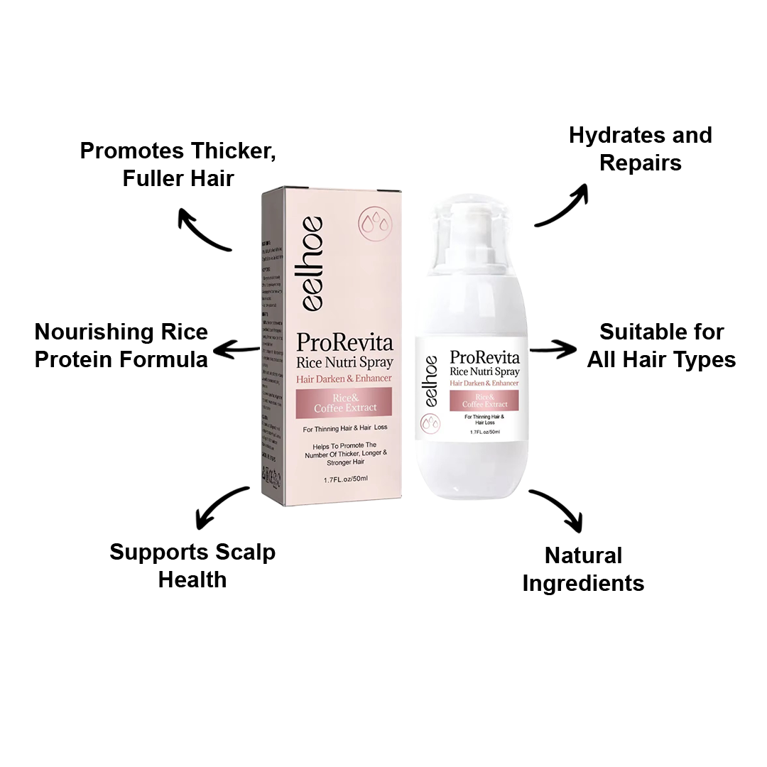3 Ways LuscentHair ProRevita Rice Nutri Hair Spray Supports Your Hair & Scalp Wellness